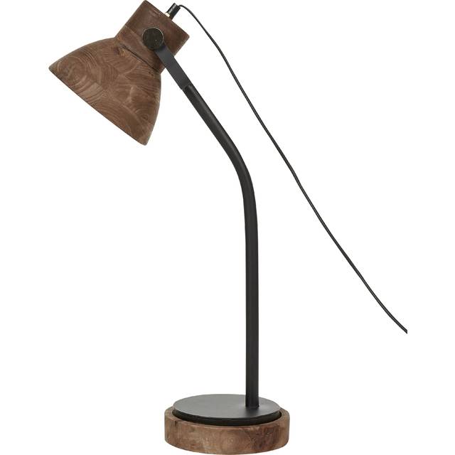 Desk Lamp KOLAR Mango Wood Dark Brown