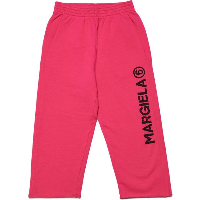 MM6 Maison Margiela Kids Pink Printed Sweatpants - MM006 M6306 Pink - 4Y