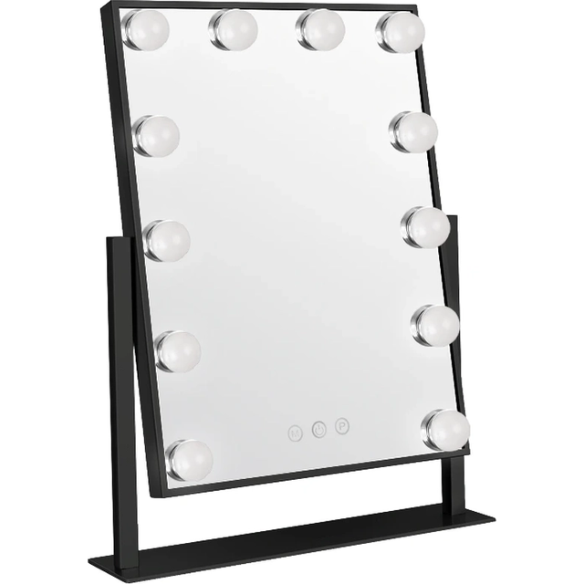Gillian Jones - LED Light Hollywood Mirror Black