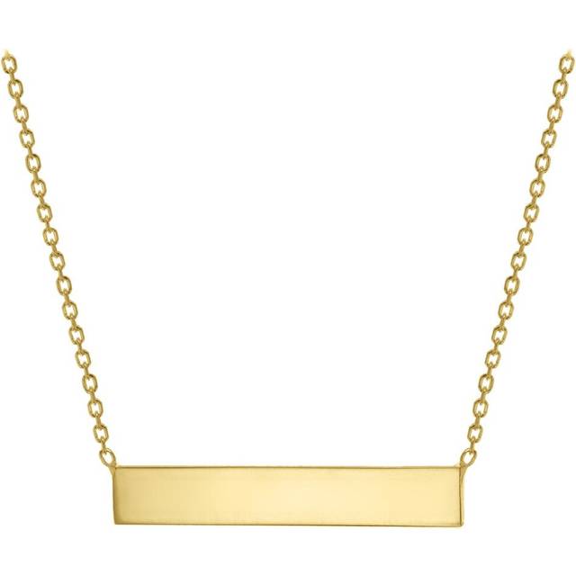 Plated Horizontal-Bar Necklace - Gold - One Size - Golden Moments