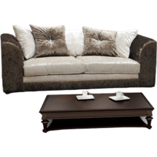 Chicago Jumbo Cord 4 seater Right Hand Facing Corner Sofa - Grey - One Size