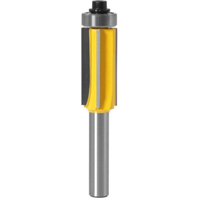 8mm Shank Flush Trim Router Bit 4 Flutes Bits Milling Cutter Woodworking Industrial Grade Micro Grain Carbide Anti Kickback