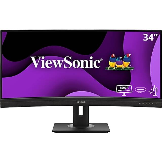ViewSonic VG3456C 34" VA Monitor, 3440 x 1440 UWQHD, 100Hz, 5ms