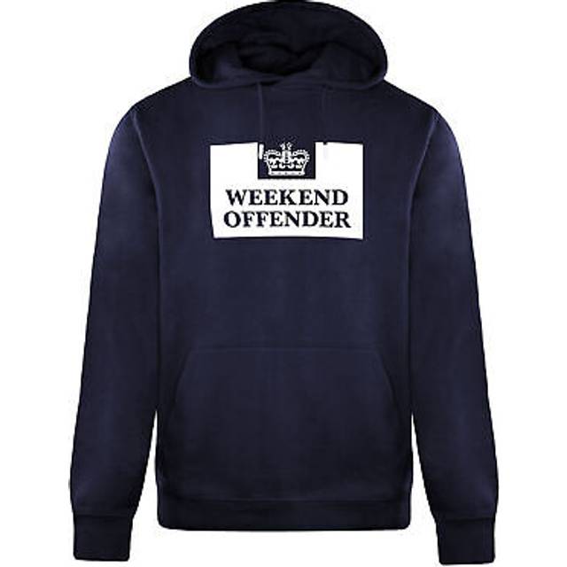 Weekend Offender Long Sleeve Navy Mens HM Service Classics Hoodie WOHD100 Cotton - Size X-Small