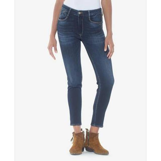 Slim Shac Jeans with High Waist - dark stonewashed - W26