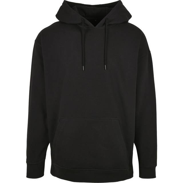 (3XL, Black) Build Your Brand Mens Basic Oversized Hoodie