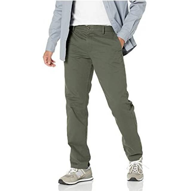 Amazon Essentials Mens Slim-Fit Wrinkle-Resistant Flat-Front chino Pan
