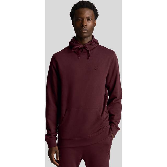 Lyle & Scott, Sweatshirts & Hoodies, Herr, S, Bomull, Tonal Eagle Pullover Hoodie - red (S)