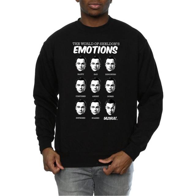 Sheldon Emotions Cotton Sweatshirt - Black