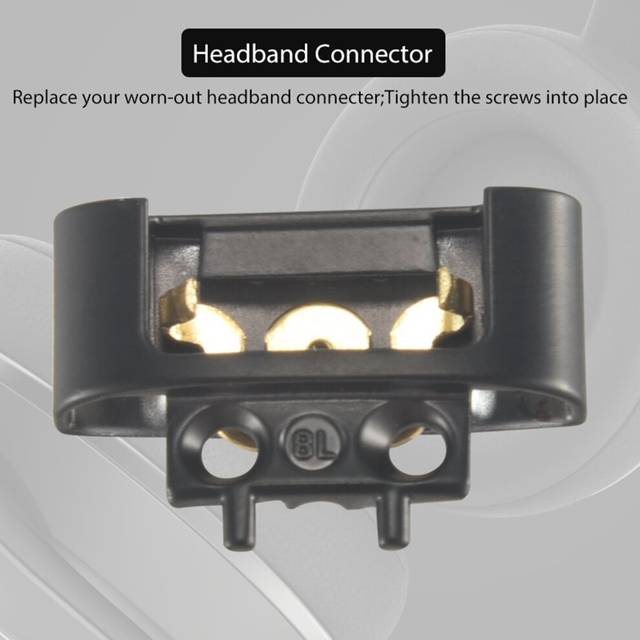 Hinge Replacement Headband Connector Hinge Clip Cover for Solo 3 Wireless A1796 On-Ear Headphones Black