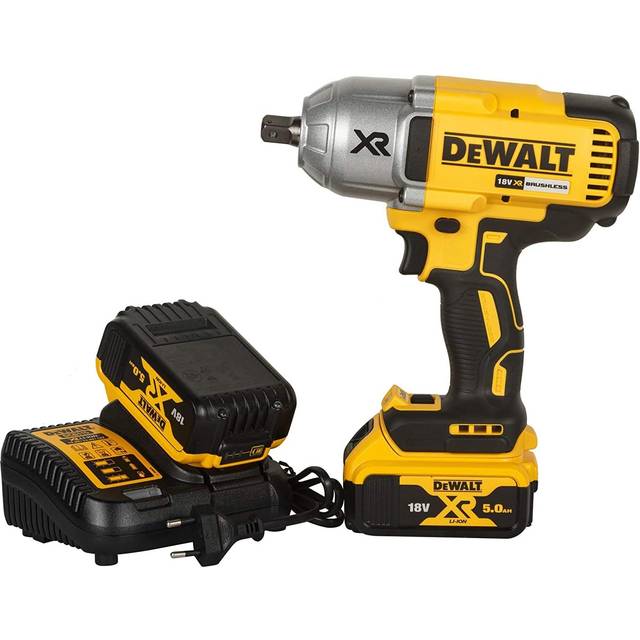DCF899P2 18v xr Brushless High Torque Impact Wrench 1/2'' + 2x 5.0Ah Tstak - Dewalt
