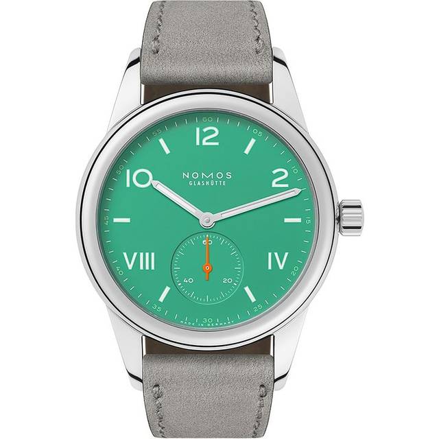 Nomos Glash&#xFC;tte Unisexuhr Club Campus electric green 715 - silber