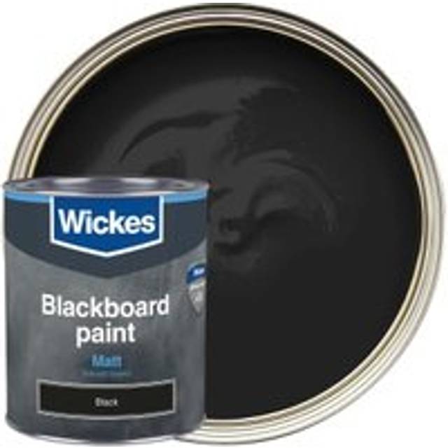 Wickes Blackboard Matt Black Paint - 750ml