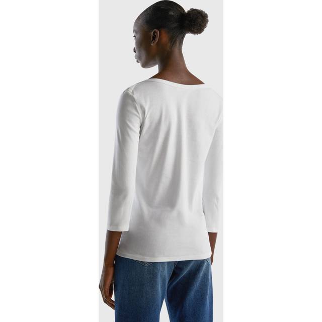 Benetton Boat Neck 3/4 Sleeve Top