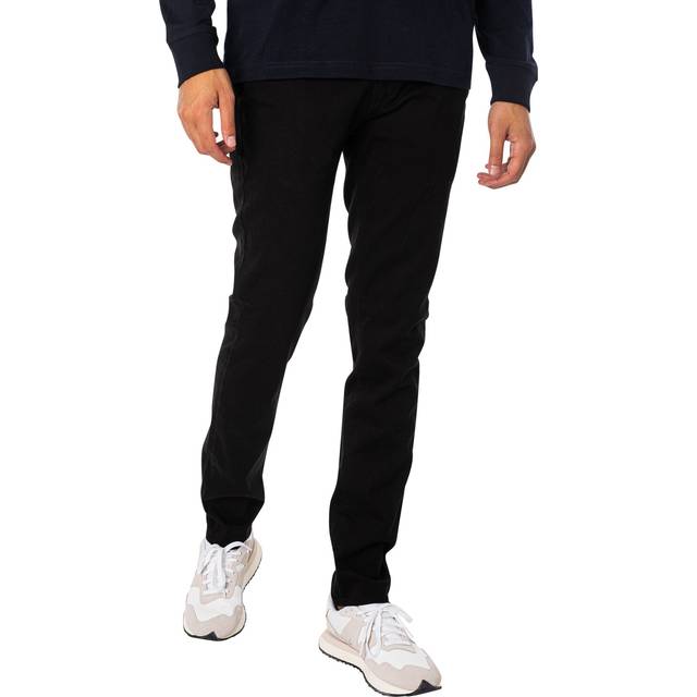 Farah endmore slim fit twill chinos black