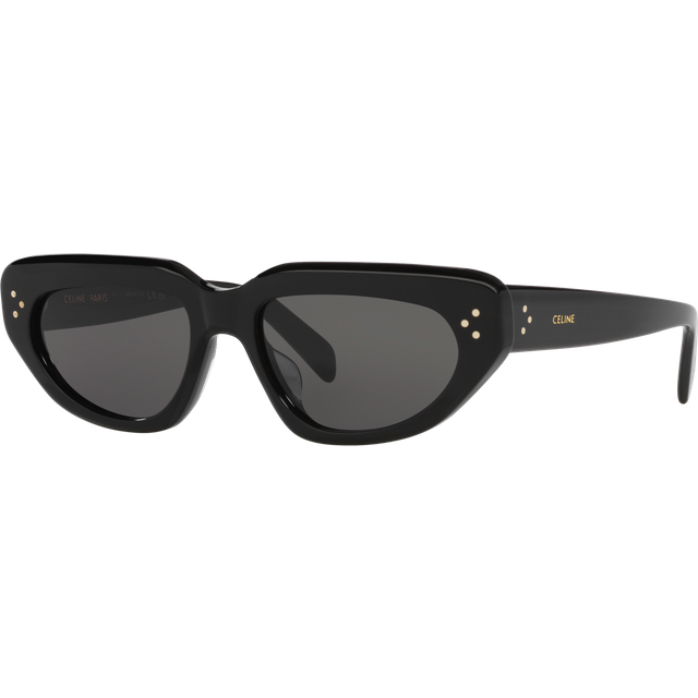 Celine Womens Black Cl40273u Bold 3 Dots Cat-eye Acetate Sunglasses - BLACK