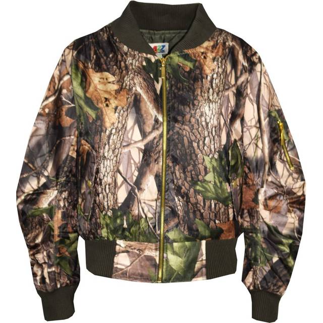 (9-10 Years) Kids Jacket Girls Boys Jungle Print Bomber Padded Zip Up Biker Jackets MA 1 Coat