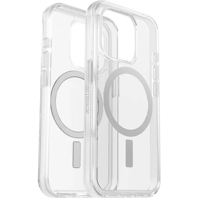 OtterBox Symmetry Clear för Magsafe skal för iPhone 15 Pro Max, stöttåligt, fallsäkert, skyddande tunt skal, testad till militärstandard x3, Klar