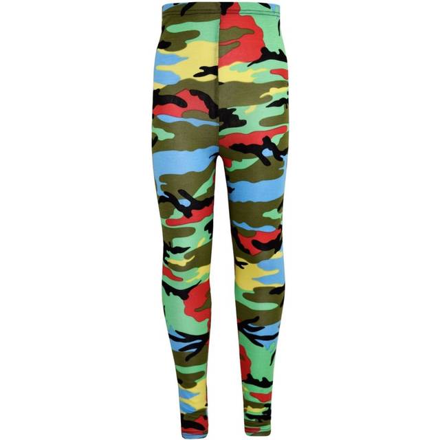 (9-10 Years) Girls Legging Kids Camouflage Print Fashion Multi Color Leggings 7-13 Years