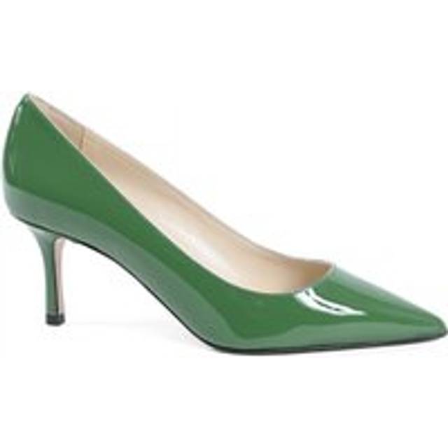 Versace 1969 Abbigliamento Sportivo Srl Milano Italia 19V69 Womens Pump Dark Green INES65 Olive Leather - Size UK 4