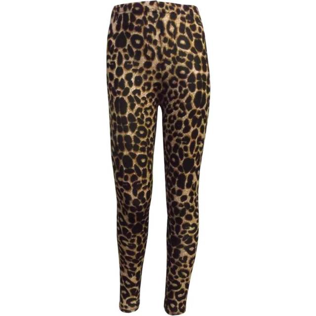 (13 Years, Leopard Print) Kids Girls Comic Graffiti Floral Leopard Tartan Aztec Print Leggings 5-13 Years