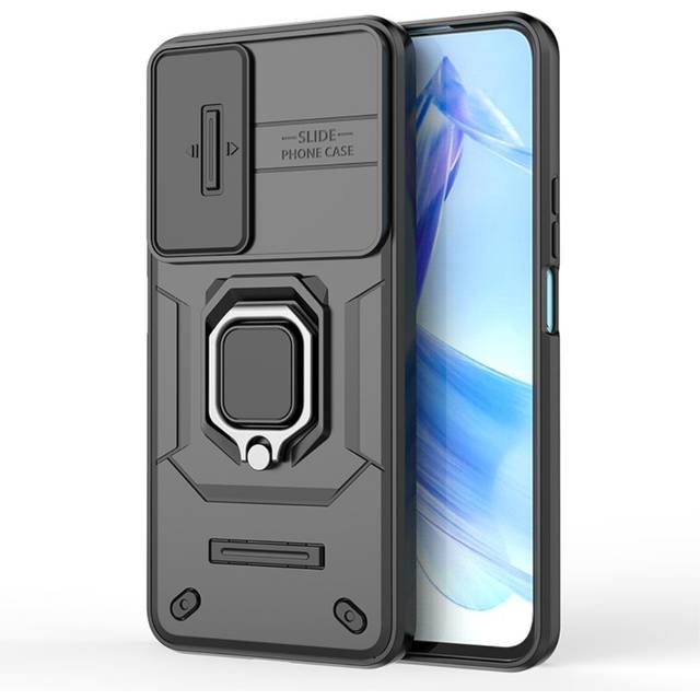 Honor 90 Lite Tåligt Skal med Magnetisk Stativfunktion & Camslider - Svart