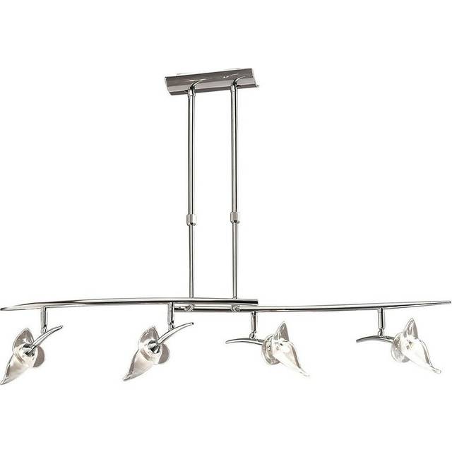 Mantra M0320 Flavia Telescopic Pendant Linear Bar 4 Light G9 Adjustabl