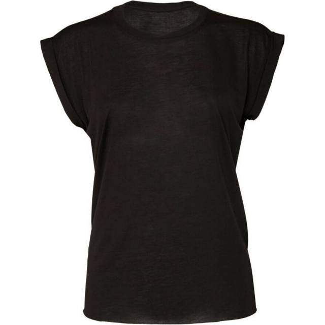 (S, Black) Bella + Canvas Womens/Ladies Flowy Muscle Tee