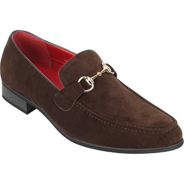 (46, Coffee) Mens Horsebit Loafers Suede Leather Lined Slip on Classic Driving Shoes UK Sizes