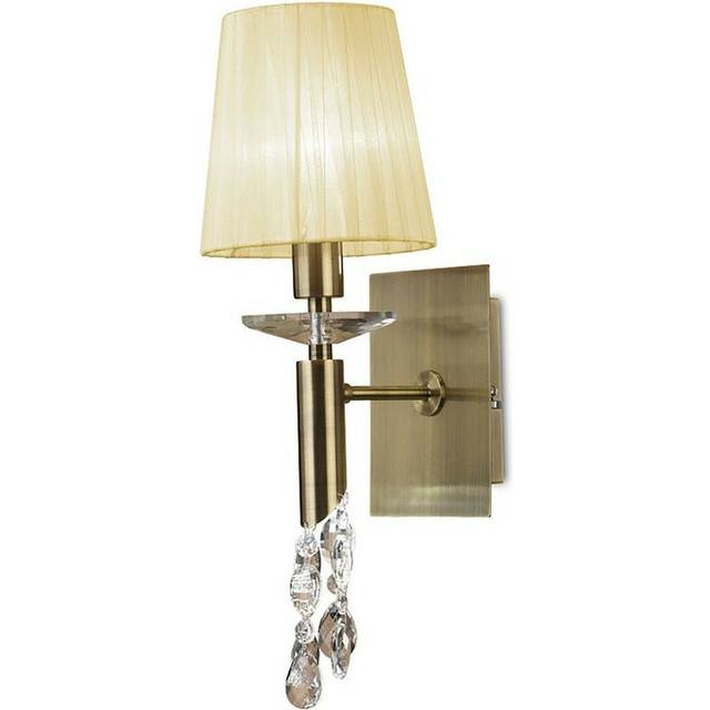 Mantra M3884/S/CS Tiffany Wall Lamp Switched 1+1 Light E14+G9 Antique
