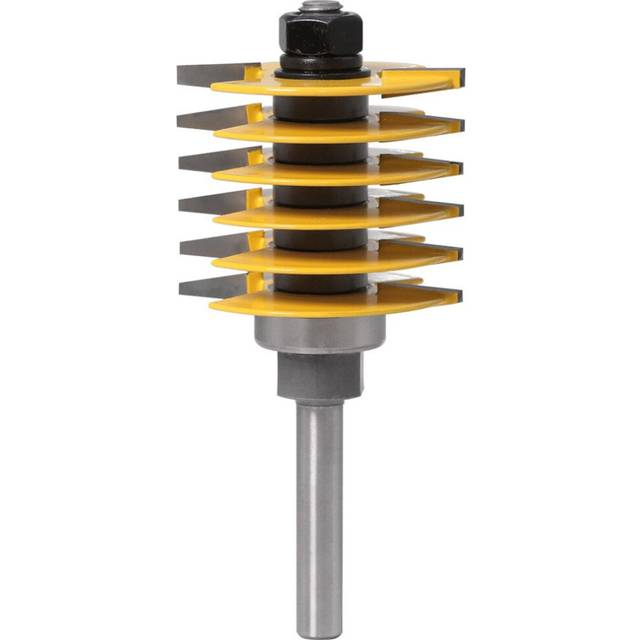 (8mm) Finger Joint Router Bit Tenon Cutter Industrial Grade for Wood Tool 8mm and 1/2'' Shank Optional