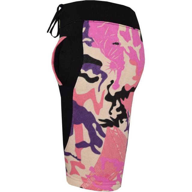 (9-10 Years) Kids Girls Boys Fleece Camouflage Baby Pink Panel Chino Shorts Half Pant 5-13 Yr