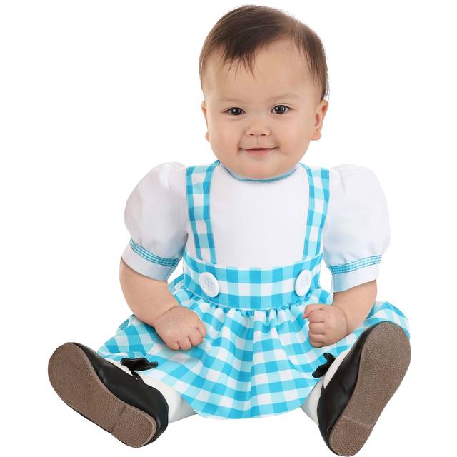 Infant Gingham Kansas Girl Halloween Costume - Blue&#47;White (6/9mo)