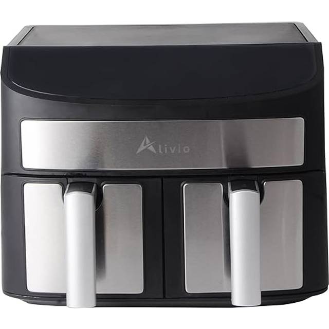 9L Alivio Family Size Dual Basket Air Fryer with Digital Display!