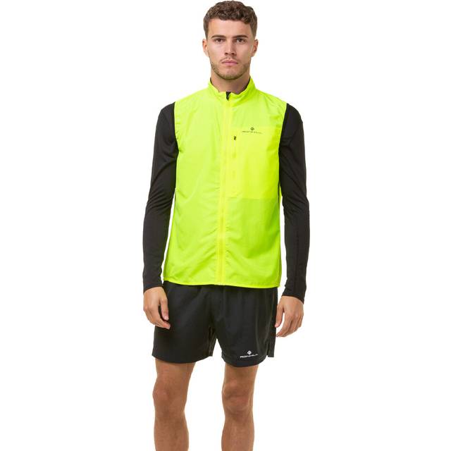 Ronhill Mens Core Running Gilet-yellow, Yellow, Size M, Men