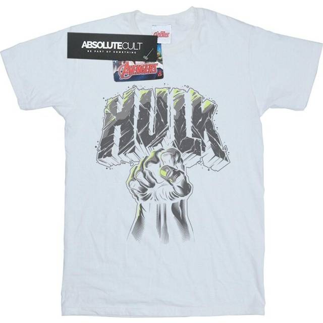 Hulk Punch Logo T-Shirt - White - XXL