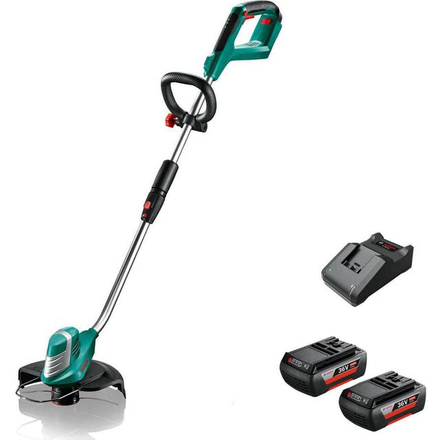 Bosch ADVANCEDGRASSCUT 36v Cordless Grass Trimmer 300mm 2 x 2ah Li-ion Battery Charger
