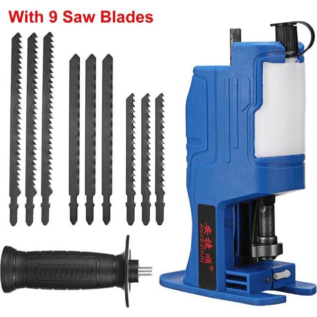 (With 9 Saw blades) Reciprocating Saw Attachment for Electric Drill Wood Metal Cutting Tool