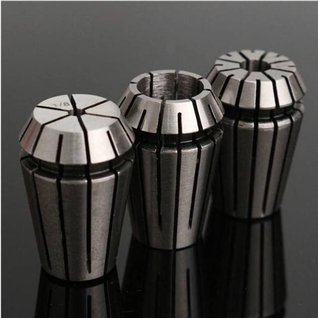 3pcs 3-12mm Spring Collet Set 1/8-1/2 Inch Chuck Collet for CNC Milling Lathe Tool