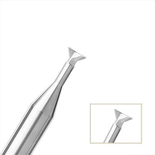 (D8*90Â°*D3*6L*d8*50L) 55-Degree Four-Edged Carbide Tungsten Steel Mill Straight-Handle Swallowtail Knife Aluminum With Cnc Slotting Router Bit