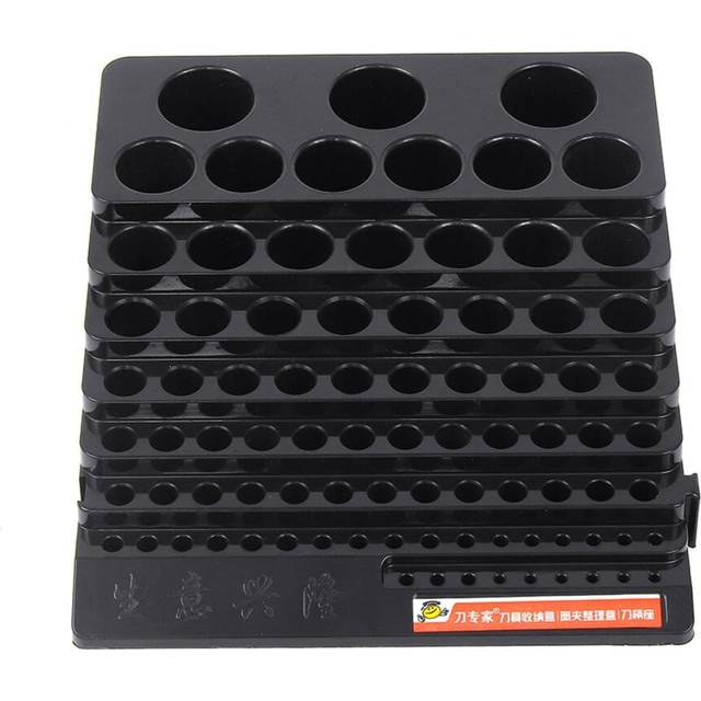 85 Holes Drill Bit Storage Box Without Drill Milling Cutter Saving Space Holder