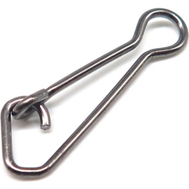 Minfishing 50 PCS Fast Fishing Swivel Snap Stainless Steel Hooked Clips Pin with Safety Lock Fishing Connector