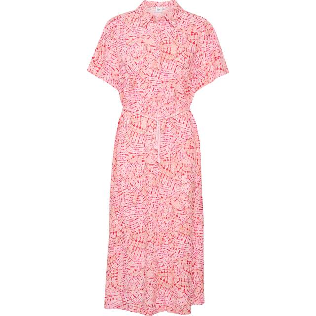 Saint Tropez Velah Abstract Midi Dress, Pink/Multi
