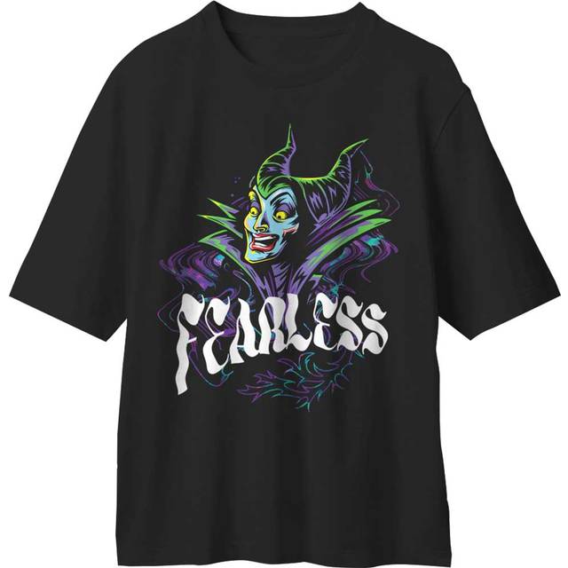 (XXL, Black) Disney T Shirt Sleeping Beauty Fearless Maleficent new Official Mens Black