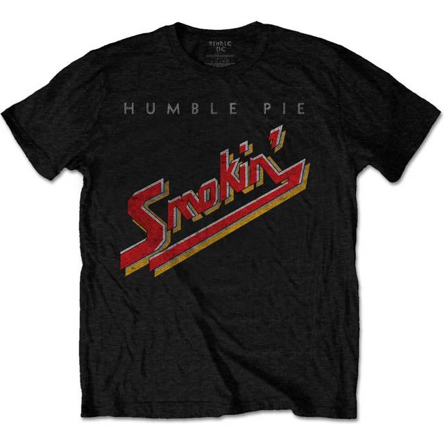(XXL, Black) Humble Smokin Vintage Band Logo T Shirt