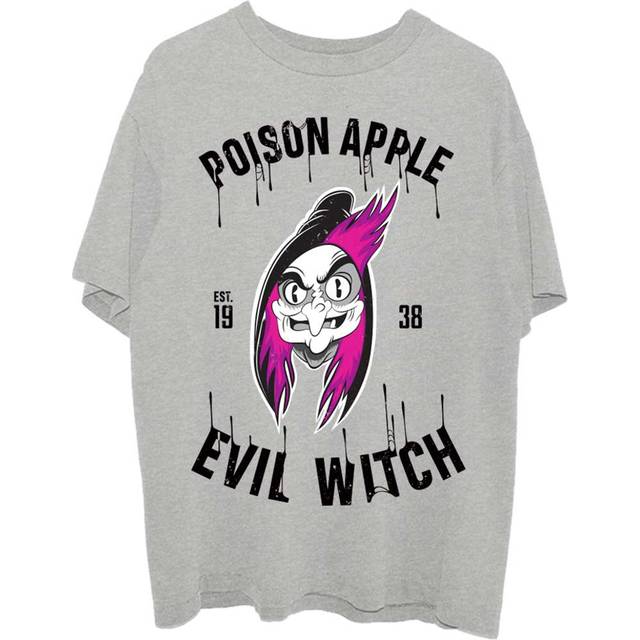 Disney unisex t-shirt: snow white evil witch poison apple (small)