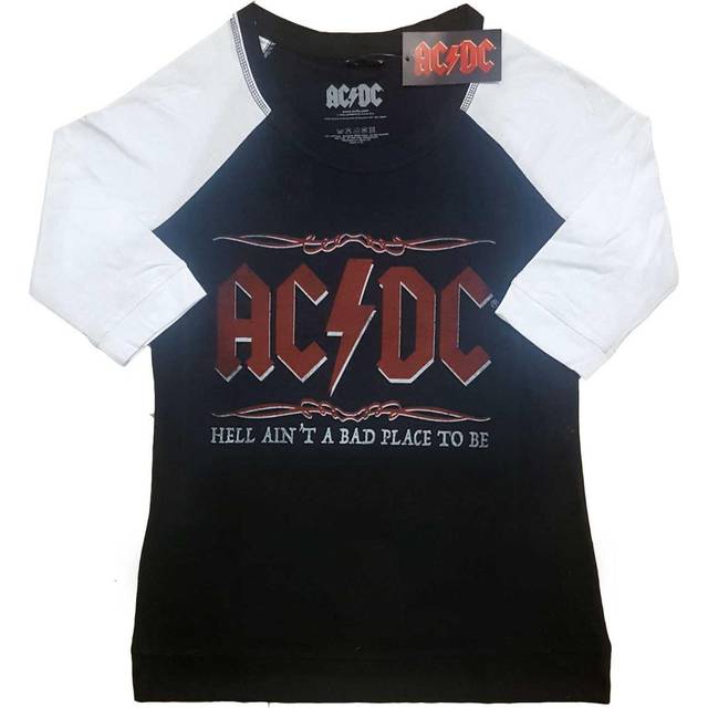 Ac/dc - tshirt - ladies - xxx-large - three quarter raglan sleeves - m500z
