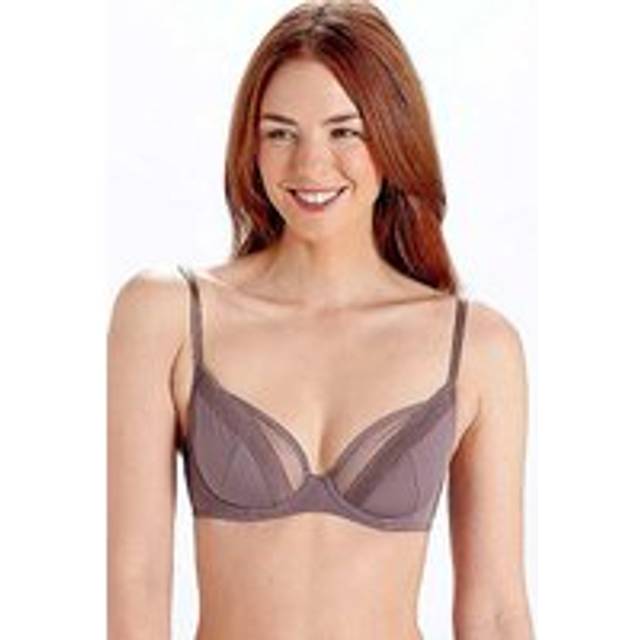 Pretty Polly Womens Naturals Non Padded Underwired Bra - Dusk - Violet - Size 34E