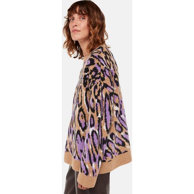 Whistles Awaving Leopard Jumper Multi - Whistles - Size: XL