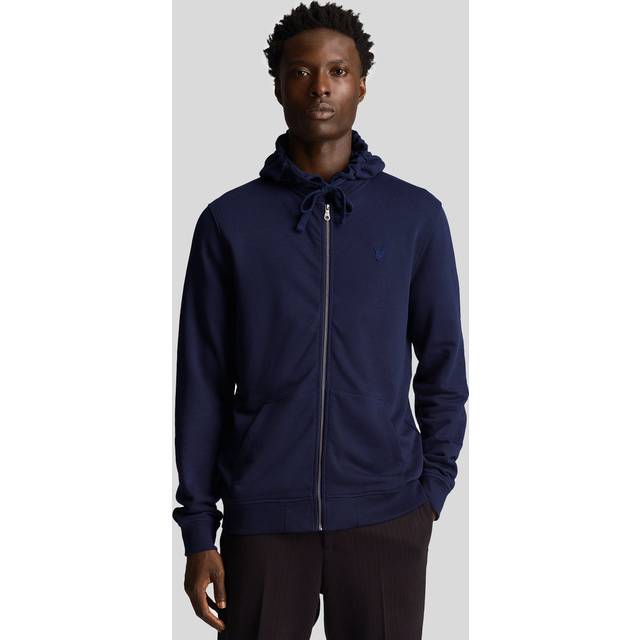 Zip-up hoodie Lyle & Scott Tonal Eagle - Bleu - M